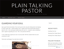 Tablet Screenshot of plaintalkingpastor.wordpress.com