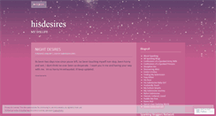 Desktop Screenshot of hisdesires.wordpress.com