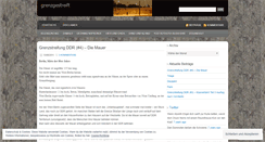 Desktop Screenshot of grenzgestreift.wordpress.com