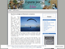 Tablet Screenshot of esporteporelas.wordpress.com