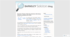 Desktop Screenshot of barnsleysolicitors.wordpress.com