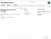 Tablet Screenshot of oldtrimal.wordpress.com