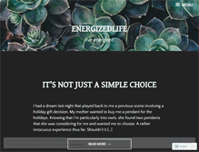 Tablet Screenshot of energizedlife.wordpress.com