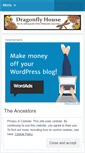 Mobile Screenshot of dragonflyhouse.wordpress.com