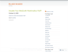 Tablet Screenshot of blakemakes.wordpress.com