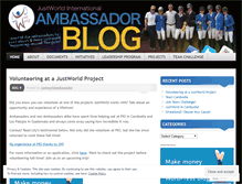 Tablet Screenshot of justworldambassadors.wordpress.com