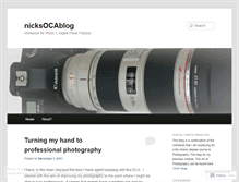 Tablet Screenshot of nicksocablog.wordpress.com