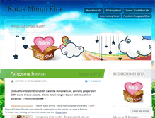 Tablet Screenshot of kotakmimpikita.wordpress.com
