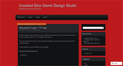 Desktop Screenshot of crookeddicegamedesign.wordpress.com