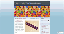 Desktop Screenshot of cultureandhealth.wordpress.com