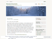 Tablet Screenshot of doodlywhatsits.wordpress.com