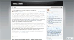Desktop Screenshot of greensql.wordpress.com