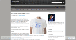 Desktop Screenshot of finallyhear.wordpress.com