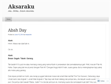 Tablet Screenshot of aksaraketiga.wordpress.com