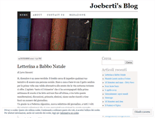 Tablet Screenshot of joeberti.wordpress.com