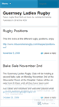 Mobile Screenshot of guernseyladiesrugby.wordpress.com