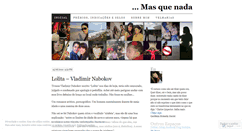 Desktop Screenshot of masquenada.wordpress.com