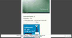 Desktop Screenshot of differenceis.wordpress.com