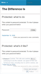 Mobile Screenshot of differenceis.wordpress.com