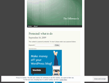 Tablet Screenshot of differenceis.wordpress.com