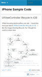 Mobile Screenshot of iphonesamplecode.wordpress.com