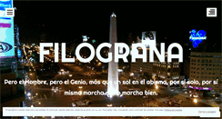 Desktop Screenshot of filograna.wordpress.com