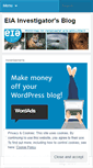 Mobile Screenshot of eiainvestigator.wordpress.com