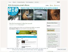 Tablet Screenshot of eiainvestigator.wordpress.com