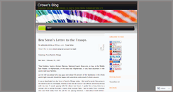 Desktop Screenshot of crowe.wordpress.com