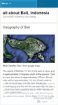 Mobile Screenshot of discoverbali.wordpress.com