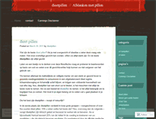 Tablet Screenshot of dieetpillen.wordpress.com