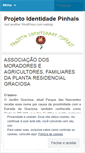 Mobile Screenshot of identidadepinhais.wordpress.com