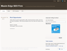 Tablet Screenshot of maximedgeseofirm.wordpress.com
