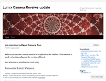 Tablet Screenshot of lumixcameranews.wordpress.com