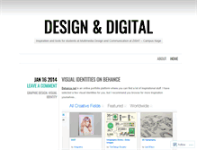 Tablet Screenshot of designanddigital.wordpress.com