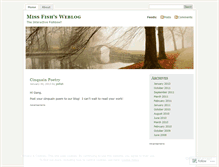 Tablet Screenshot of jmfish.wordpress.com