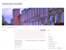 Tablet Screenshot of hedgehogholdings.wordpress.com