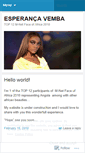 Mobile Screenshot of esperancavemba.wordpress.com