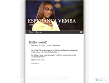 Tablet Screenshot of esperancavemba.wordpress.com