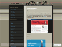 Tablet Screenshot of goodsoil2.wordpress.com