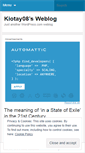 Mobile Screenshot of kiotay08.wordpress.com