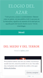 Mobile Screenshot of elogiodelazar.wordpress.com