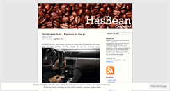 Desktop Screenshot of hasbeancoffee.wordpress.com