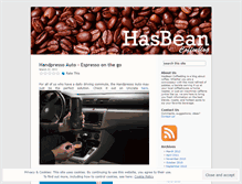 Tablet Screenshot of hasbeancoffee.wordpress.com