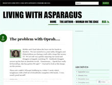 Tablet Screenshot of livingwithasparagus.wordpress.com