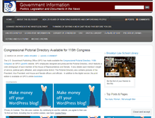 Tablet Screenshot of governmentinfo.wordpress.com