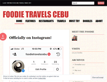 Tablet Screenshot of foodietravelscebu.wordpress.com