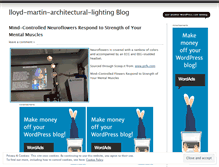 Tablet Screenshot of lloydmartinarchitecturallighting.wordpress.com