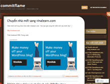 Tablet Screenshot of commitflame.wordpress.com