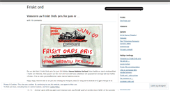 Desktop Screenshot of frisktord.wordpress.com